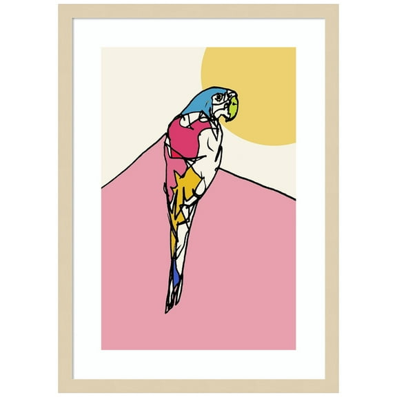 Amanti Art Tropical Bird IV Wood Framed Wall Art Print