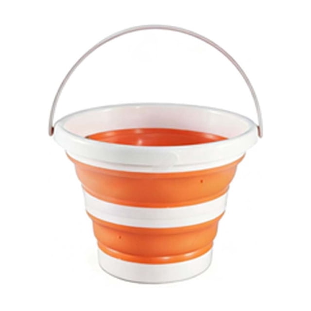 Foldable Plastic Water Bucket for Car Fishing Outdoor Use, Thickened Portable Small Bucket, 9.25x7.48 Inch