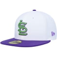 thumbnail image 3 of Men's New Era White St. Louis Cardinals 2011 World Series Side Patch 59FIFTY Fitted Hat, 3 of 5