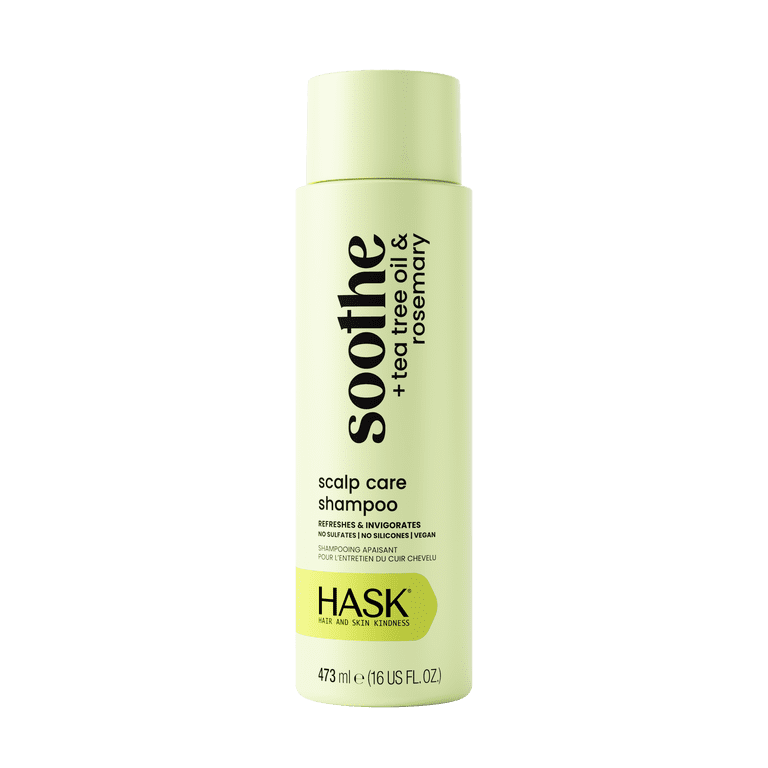 Hask Soothe + Tea Tree Oil Scalp Care Shampoo, 16 oz photo 1