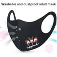 thumbnail image 2 of tredstone Christmas-Themed Cosplay Facial Mask Dustproof Elastic Ear Wearing Face Cover with Filter Type D, 2 of 6