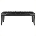 thumbnail image 1 of Hawthorne Collection Birch Wood Bench in Black, 1 of 1