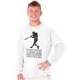 thumbnail image 4 of Funny Touch Down Baseball Swing Joke Long Sleeve TShirt Men Women Brisco Brands S, 4 of 6