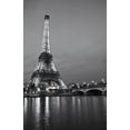 thumbnail image 2 of Anonymous 22x32 Gold Ornate Wood Framed with Double Matting Museum Art Print Titled - Paris Night, 2 of 4