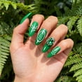 thumbnail image 6 of 4pcs Flower Nail Stamping Plate Leaf Plants Nail Stamper Floral Wreath Nails Arts Stencil DIY Rose Tulip Nails Print Stencils, 6 of 7