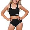 Bobifish Toddler Girls Swimsuit Simple Classic Bikini Swimwear All Age Versatile Bathing Suit.Sized 4-5T