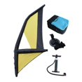 thumbnail image 4 of Vela de surf inflable con base y accesorios de bomba con ventana para ver las olas Amarillo Negro, 4 of 8