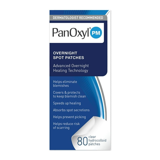 Hidrocoloide Spot Patches PanOxyl PM Overnight de 80 unidades