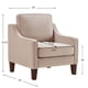 thumbnail image 5 of Sofa moderno de una sola silla para salón, con patas de madera y asiento forrado en terciopelo, ideal para salón y dormitorio, tono tawny, 5 of 5
