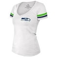 thumbnail image 2 of Women's Fanatics Russell Wilson White Seattle Seahawks Fashion Player Name & Number V-Neck T-Shirt, 2 of 3