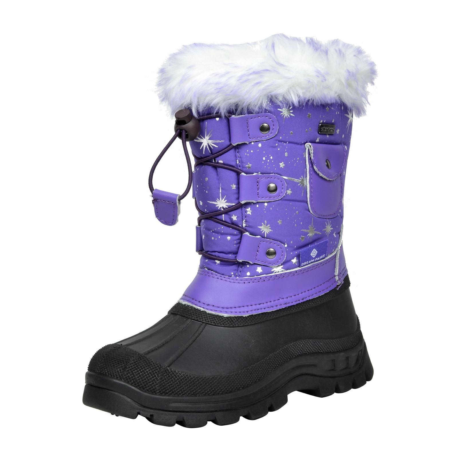 DREAM PAIRS Kids Insulated Waterproof Winter Snow Boots 