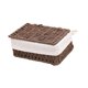thumbnail image 3 of Cesta de almacenamiento de escritorio rectangular multifuncional tejida a mano organizadora para baño Café M con Tapa, 3 of 9