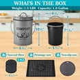 thumbnail image 6 of Compost Bin Kitchen Counter,Countertop Compost Bin with Lid,Indoor Kitchen Compost Bin,Countertop Composter Container,Compost Pail Food Waste Bin for Kitchen,1.0 Gallon,Grey, 6 of 7