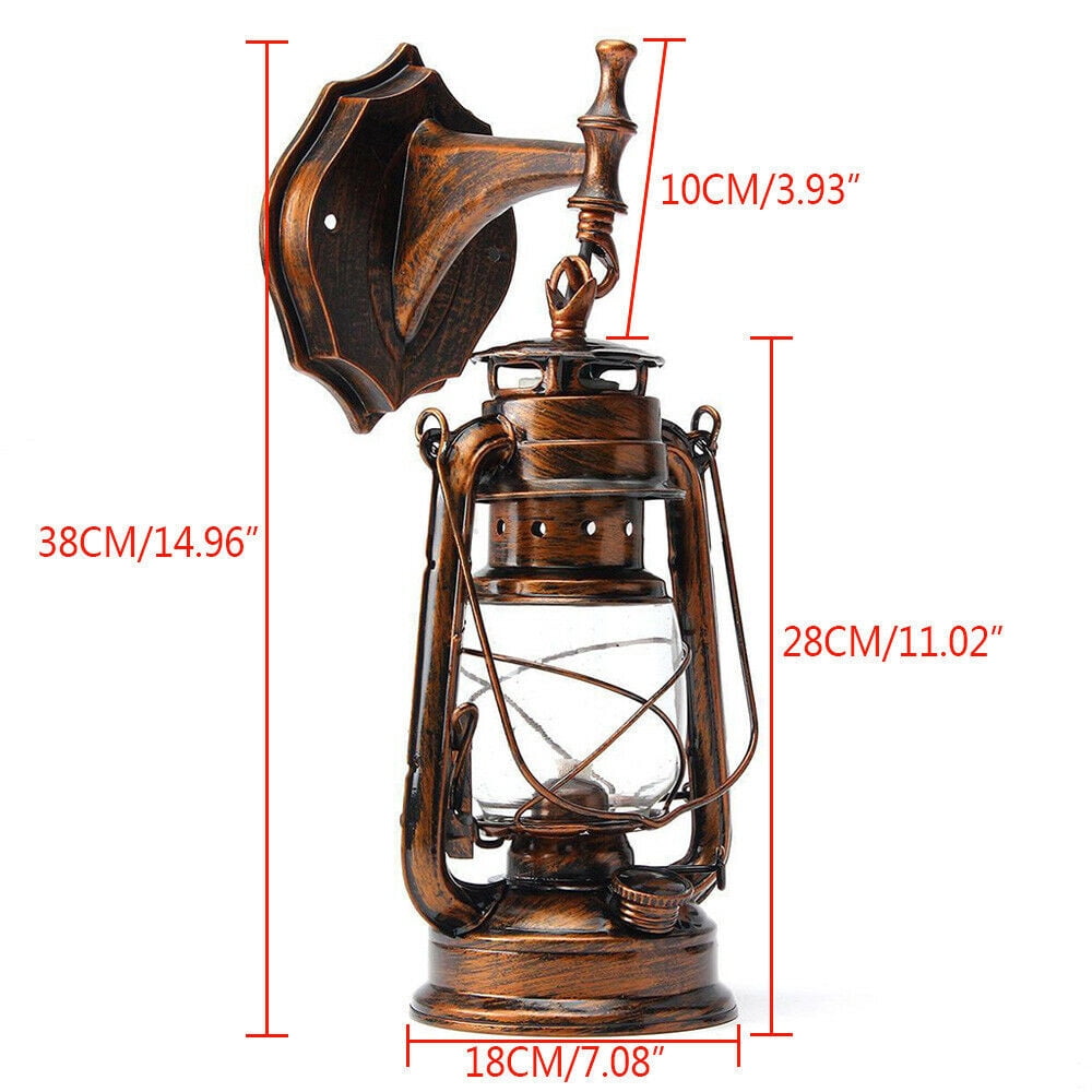 Lantern Wall Mounting Light Antique Porch Lamp Sconce Hanging Light E27 Bulb