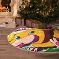 thumbnail image 2 of Lsque Pikmin Print Christmas Tree Skirt with Ties and Velcro,Xmas Holiday Decorations, Adjustable Tree Skirt-30", 2 of 6