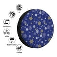 thumbnail image 4 of Easygdp Golden Snowflakes Royal Blue Wheel Cover,Spare Tire Cover,4-17in Spare Tire Cover Universal Fit for Trailer, Car, Truck, SUV, Jeep-15 inch, 4 of 6