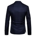 thumbnail image 4 of BiZtdJrK Slim Fit Casual Blazer for Men Solid One Button Notched Lapel Suit Jacket Lightweight Business Sport Coat with Pocket 90 off Clearance Sale Navy XL, 4 of 5