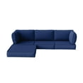 thumbnail image 4 of Snubbull Patio Furniture Cushions, Replacement Outdoor Cushions for 4-Seat Sectional Sofa,Waterproof & Zipped, Blue, 4 of 6