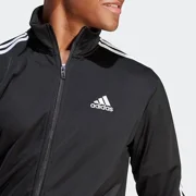 adidas Men's Essentials 3-Stripes Track Suit - Large Black/White