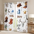 thumbnail image 2 of Homewish Western Cowboy Black Out Curtains for Kids Children Teens,Rustic Farmhouse Curtains Pack of 2 (42x63 Each),Southwestern Theme Bedroom Curtains,Super Cozy Room Decor, 2 of 6