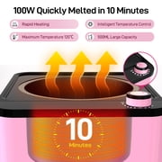 TOOCA Waxing kit for Hair Removal, Professional Wax Warmer at Home with 4 Packs 14oz Hard Wax Beads, Sensitive Skin, Eyebrows, Face, Underarms, Brazilian, Bikini, Legs