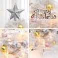 thumbnail image 2 of 24Inch Mini Pink Christmas Tree with Lights, Tabletop Small Christmas Tree with Star Topper and Ribbon Ornaments for Holiday, Home, Office, Party Decoration, 2 of 5