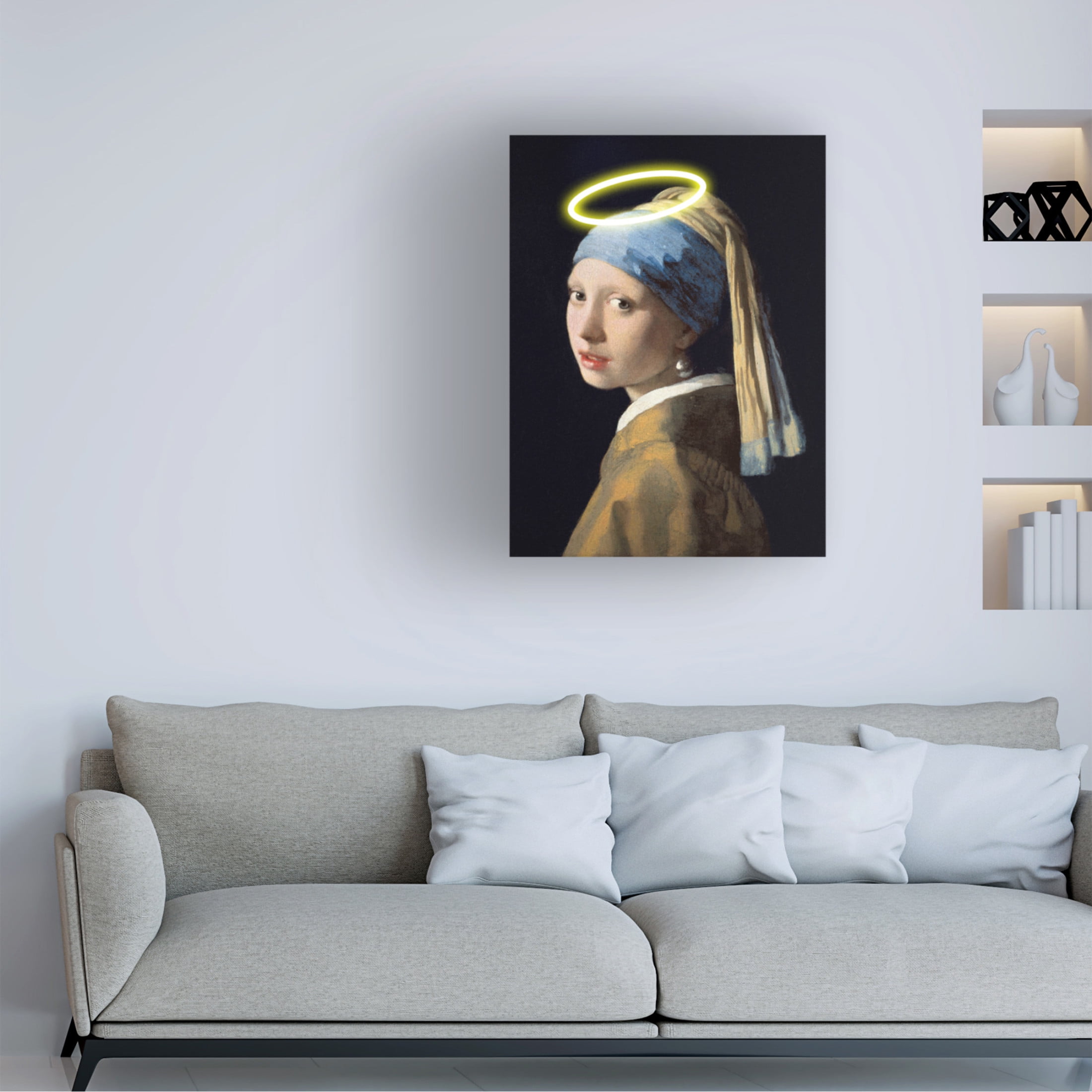 Trademark Fine Art Artelele Girl With A Halo Canvas Wall Art