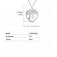 thumbnail image 4 of Heshpaws Heart Tree of Life Necklace Custom Initial Letter Pendant Jewelry for Women, Gift for Mom Daughter Wife, 4 of 6
