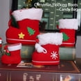 thumbnail image 3 of Bewildely Decoración de Navidad postre galleta colgante caramelo flocado botas forma Festival ornamento decorativo para interior exterior Kits de decoración para fiestas Medio Bewildely HA069792-02, 3 of 6