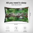 thumbnail image 4 of KLL Australian White Tree Frog Sitting on Branch Pattern Silk Pillowcase for Hair and Skin Standard Size 20"X 30" Soft Breathable Pillow Covers for Sleeping, 4 of 7