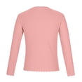 thumbnail image 6 of jobturf Girls Long Sleeve Shirts Trendy Cute Scallop Trim Blouses Spring Comfy Going Out Tops 100 Days of School Shirt Size 5-16 Years, 6 of 7