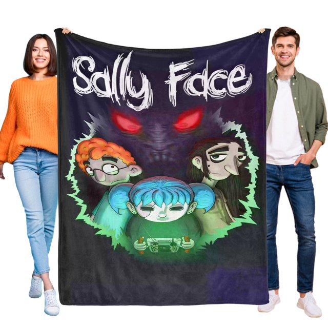 Sally Face anti-pilling, suave, ligera, esponjosa y acogedora de lujo para hogar y cocina – Perfecta para niños y adultos,100X130cm