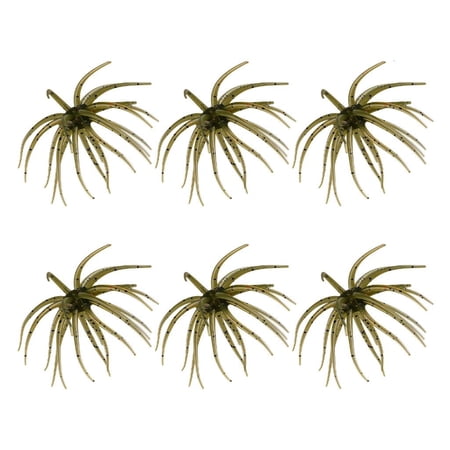 Yammee 6Pcs Fishing Sea Urchin Lures Soft Floating Swimbait For Various Water Condition