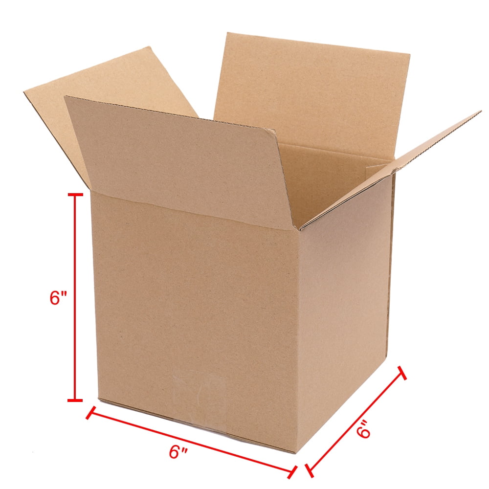 100 Corrugated Paper Boxes 6x6x6"（15.2*15.2*15.2cm）Yellow