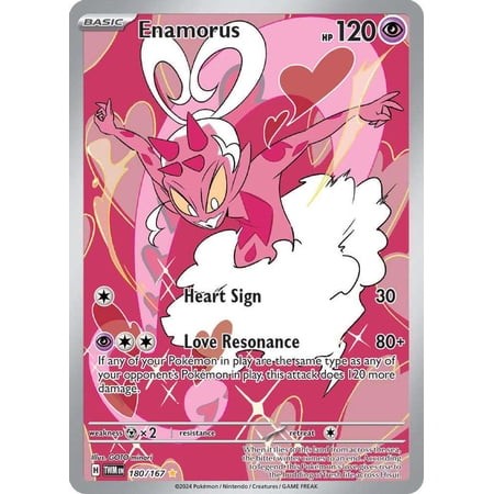Pokemon Scarlet & Violet Twilight Masquerade Illustration Rare Enamorus #180