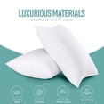 thumbnail image 3 of Juego de 2 camas Pillows Utopia Bedding tamaño queen para hotel, color blanco refrescante, 3 of 9