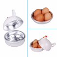 thumbnail image 4 of Máquina para hacer huevos, vaporera, huevos duros perfectamente cocidos en forma de pollo, cazador furtivo de huevos para microondas, vaporera para 4 huevos, 4 of 5