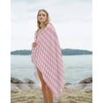 thumbnail image 2 of Pink Beach Towels Oversized Super Absorbent, Grid Checkered Plaid Gingham Lattice Trellis Lightweight Bath Towel Quick Dry Sets For Bathroom/Pool/Rv Camping/Beach Play/Gym Room/Picnic 23"x47", 2 of 8