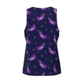 thumbnail image 5 of Xecao Eggplant Men's Tank Top Workout Quick Dry Sleeveless Gym Jogging Muscle Shirts Summer Swim Beach Tops, 5 of 9