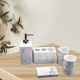 thumbnail image 4 of yuksok Bathroom Accessory Set 5-pack Resin Toothbrush Holder Lotion Dispenser, BPA, 4 of 8