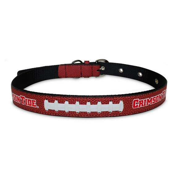 Pets First NCAA College Alabama Crimson Tide PREMIUM SPORTY DOG COLLAR, LIMITED EDITION, Best & Toughest Heavy-Duty Dog Collar, Small