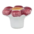 thumbnail image 2 of Flower Child: Pastel Red Cabinet Hardware Knob, 1- 9/16 Inch Diameter&nbsp;, 2 of 2