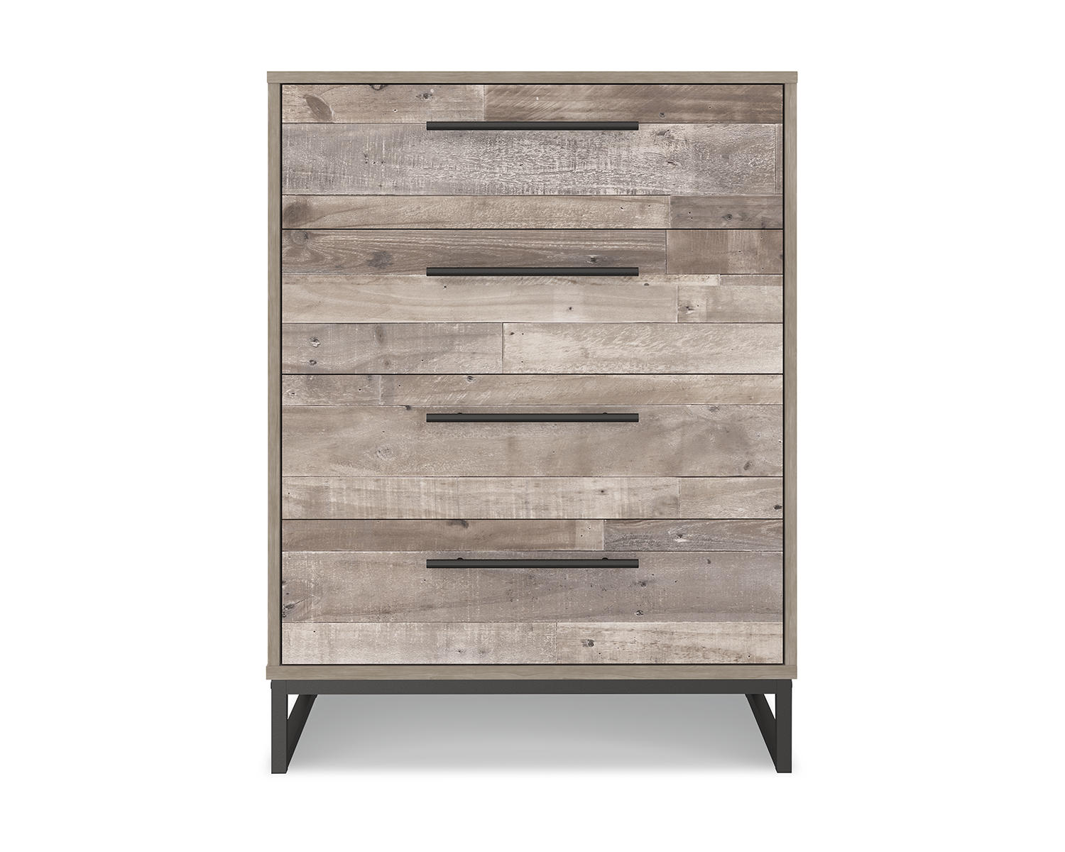 Signature Design by Ashley Neilsville Industrial 4 Drawer Chest of Drawers, Whitewash - image 4 of 8
