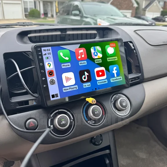 9" Android 13 Car Stereo Fit for Toyota Camry 2000-2006, 4 64GB, Built-in Wireless CarPlay & Android Auto, GPS Navigation, AHD Backup Camera, SWC, Mirror Link, Bluetooth/WiFi/FM RDS