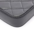 thumbnail image 7 of Pre-Owned CHANEL Double Zip Shoulder Bag in Grained Calfskin Leather, Black, Women's,... (Good), 7 of 7