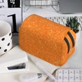 thumbnail image 6 of Hirioo Orange Glitter2 for Large Grid Mesh Pencil Case with Zipper Stationery Organizer Case, 6 of 7