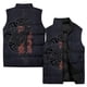 thumbnail image 3 of Ropa de invierno para hombre, chaleco de algodón con estampado de plumas y un solo ojo, estilo gótico, chaquetas cortavientos, chalecos de calle Harajuku para hombre, 3 of 5