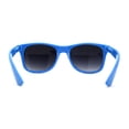 thumbnail image 2 of Classic Iconic Pop Color Horn Rim Sunglasses Blue Smoke, 2 of 4