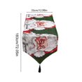 thumbnail image 3 of Christmas Table Runner, Vintage Santa Claus Printed Table Runner with Black Tassel Tip 丨 Holiday Dining Table Kitchen Family Xmas Party Decor, 72"x13", 3 of 9