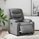 thumbnail image 2 of Sillón reclinable eléctrico para masajes VidaXL de piel sintética gris, 2 of 9